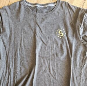 Gray T-Shirt with Gold Logo